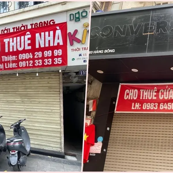 Mặt bằng cho thuê kinh doanh tại quận trung tâm Hà Nội liên tục đóng cửa, “nằm ngủ” im ắng