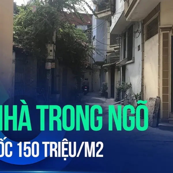Nhà trong ngõ vượt mốc 150 triệu đồng/m2, sánh ngang với giá biệt thự ven đô