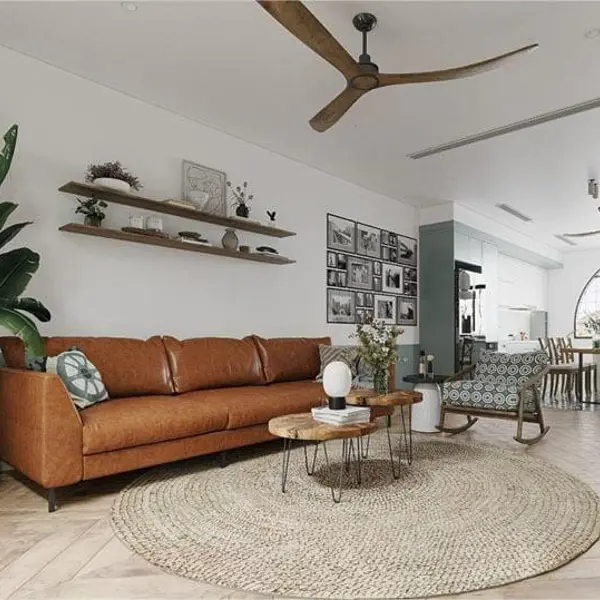 “Biến hóa” thiết kế nội thất phòng khách nhà cấp 4 đẹp, tiết kiệm, tràn đầy năng lượng