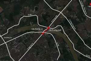 Cận cảnh cầu 1.800 tỷ sắp hoàn thành, thay thế cầu quay đầu tiên ở Việt Nam, nối Hà Nội với tỉnh sắp lên thành phố trực thuộc trung ương