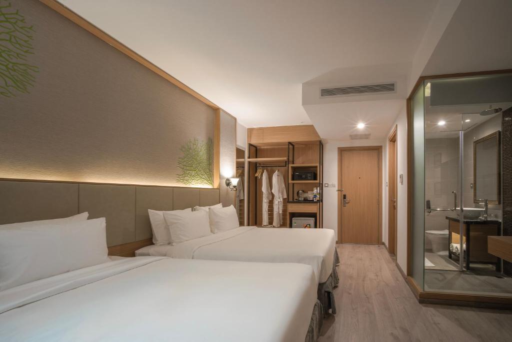 Deluxe Twin Room with Sea View - Khách Sạn Navada Nha Trang