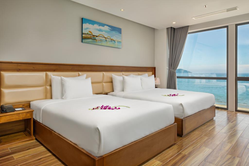 Suite Twin Room With Ocean View - Khách Sạn Alisia Beach Đà Nẵng