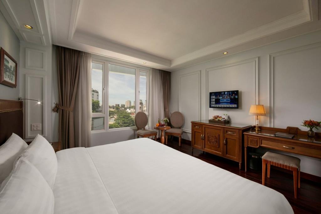Phòng Deluxe City View - Khách sạn Hà Nội Pearl Hotel