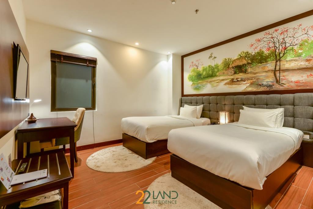 Phòng Tiêu Chuẩn 1 Giường Đôi hoặc 2 Giường Đơn - Khách sạn 22Land Residence 2