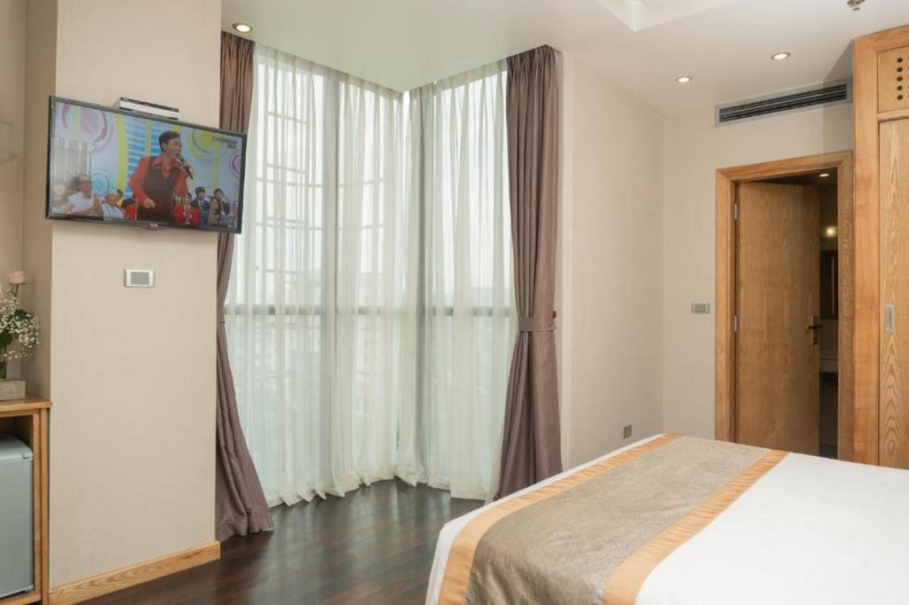 Deluxe Giường Đôi/2 Giường Đơn Hướng Phố - Khách Sạn Parkside Sunline Hanoi