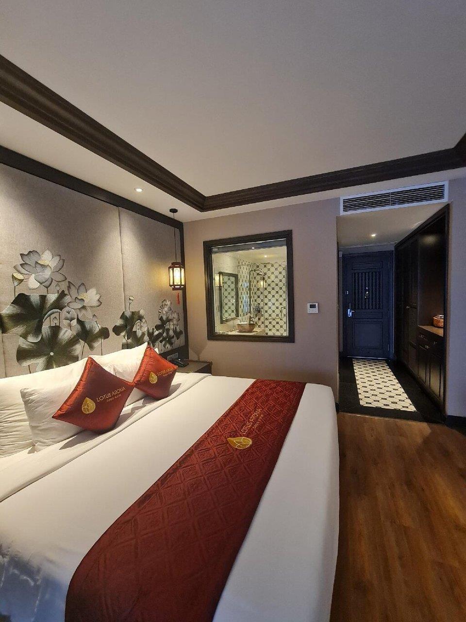 Deluxe giường đôi/2 giường đơn hướng thị trấn Sapa - Khách sạn Lotus Aroma Sapa
