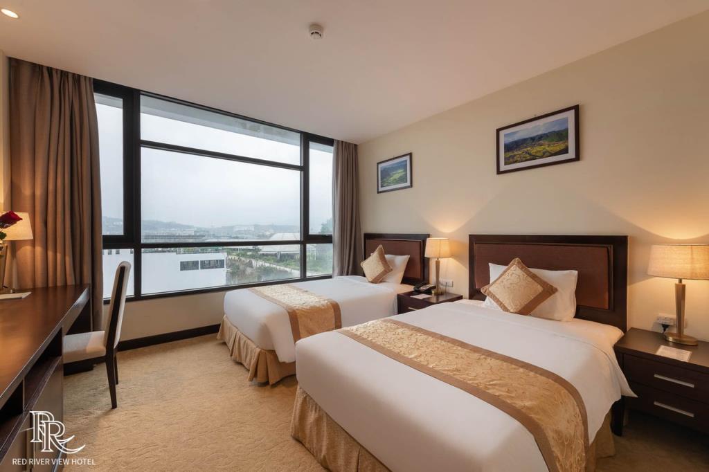 Deluxe Twin Room - Khách sạn Red River View Lào Cai