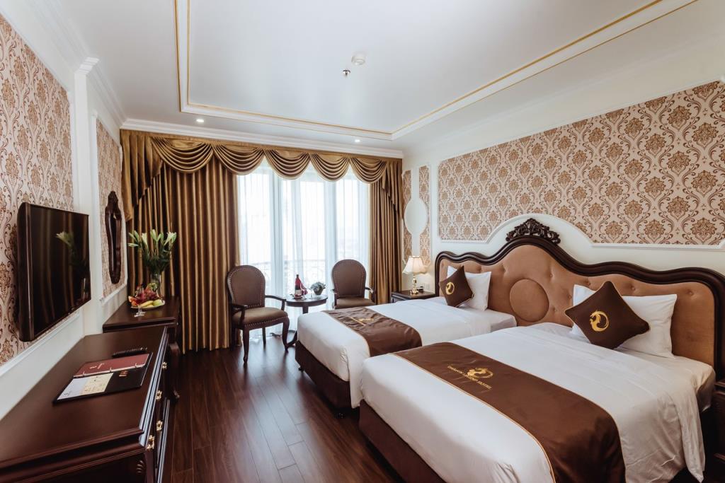 Phòng Deluxe hướng biển 2 Giường Đơn - Khách sạn Dragon Legend Hạ Long