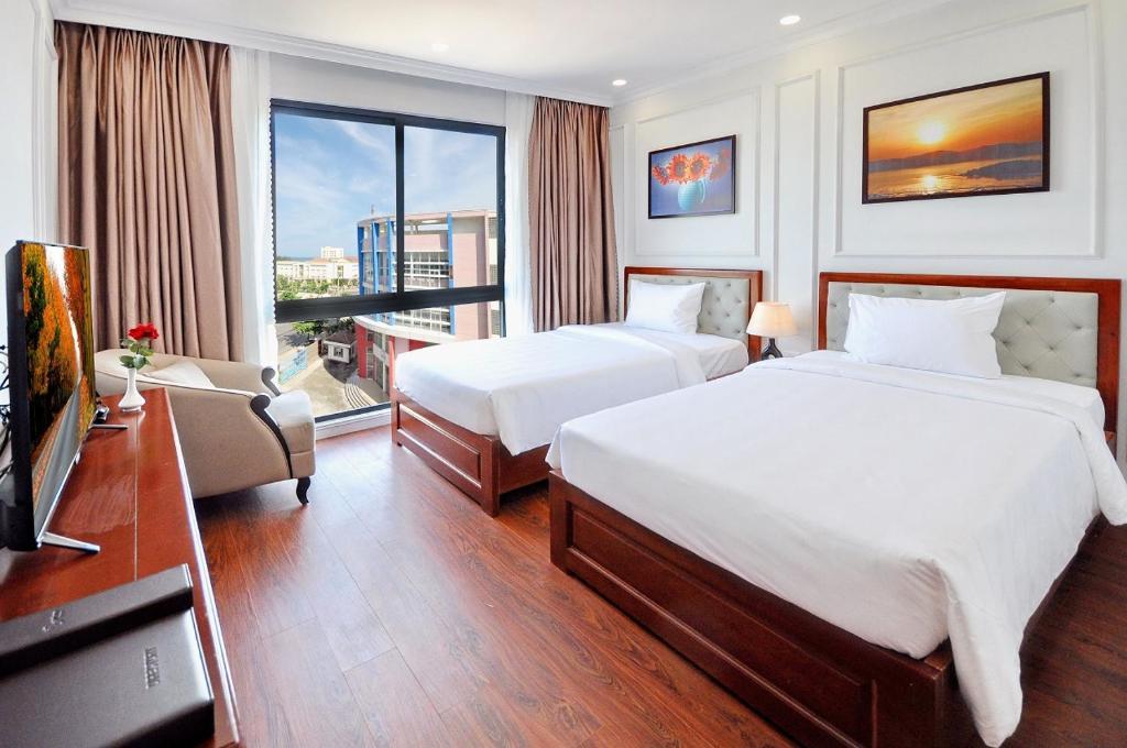 Deluxe Double Or Twin Room With City View - Khách Sạn Sunflower Phú Yên