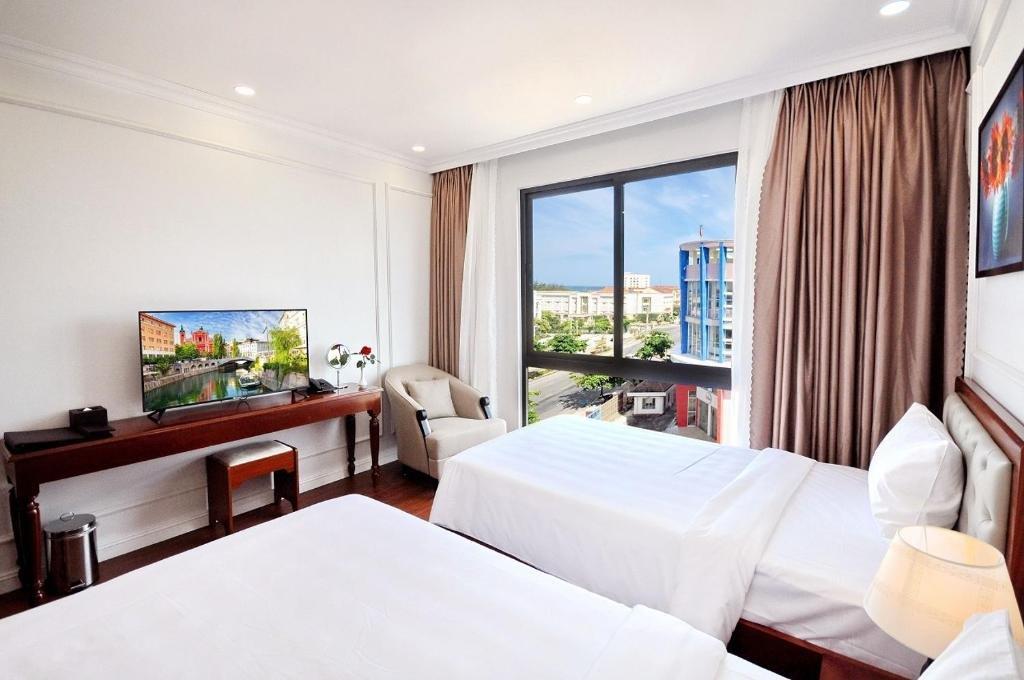 Deluxe Double Or Twin Room With City View - Khách Sạn Sunflower Phú Yên