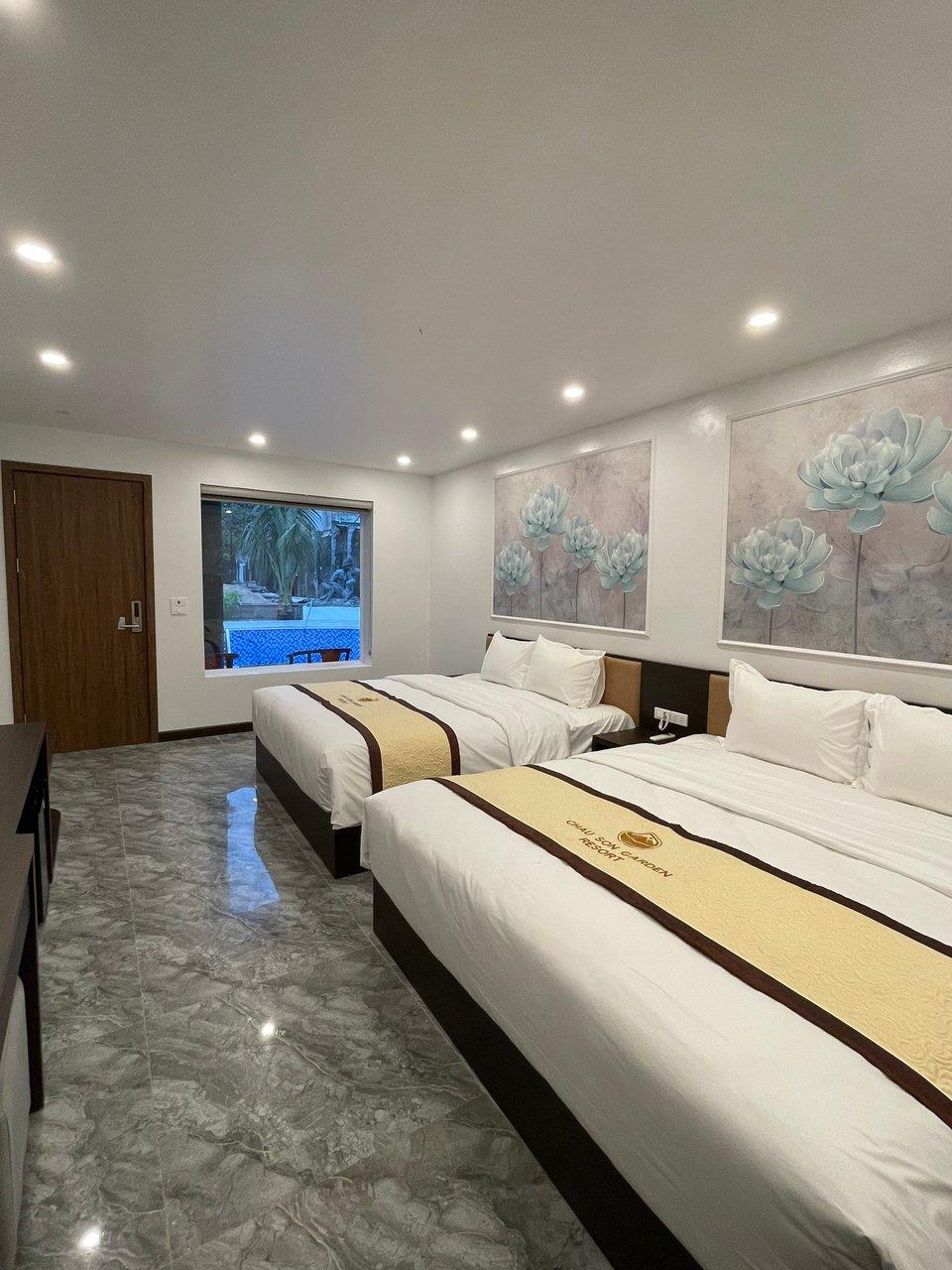 Châu Sơn Villa 1 ngủ 2 giường cỡ king - Châu Sơn Garden Resort