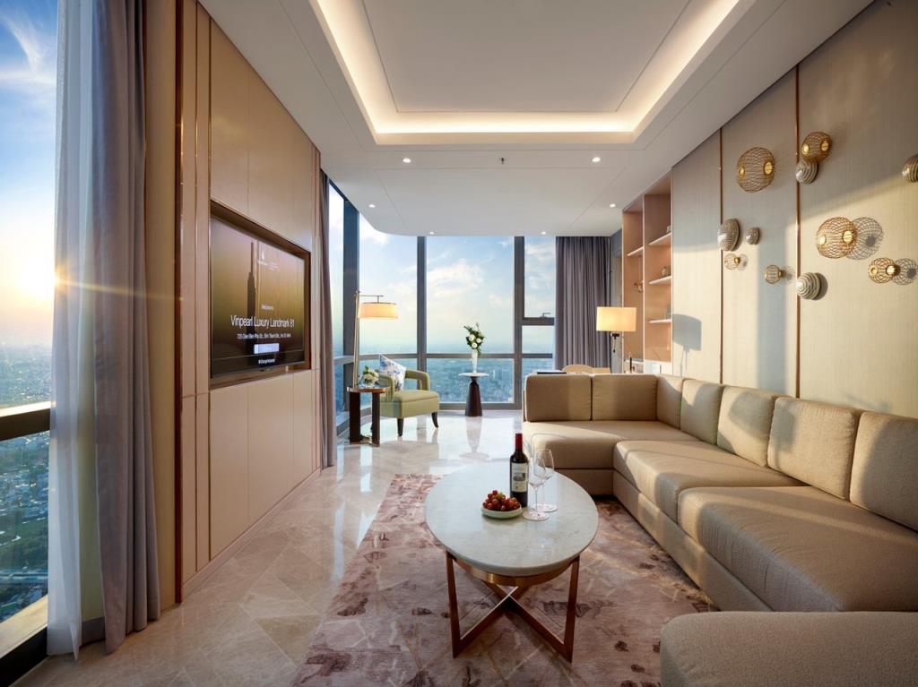 Phòng Executive Suite 1 Giường Lớn - Khách sạn Vinpearl Landmark 81 Autograph Collection