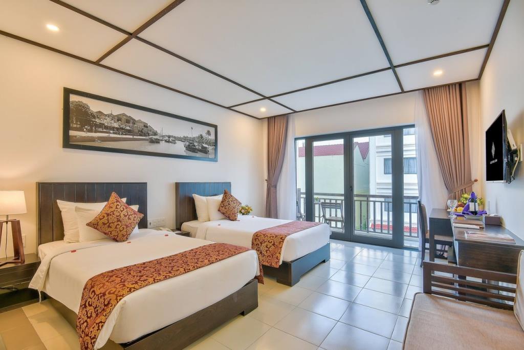 Junior Suite Balcony With Pool View - Twin - Khách sạn Golden Pearl Hội An