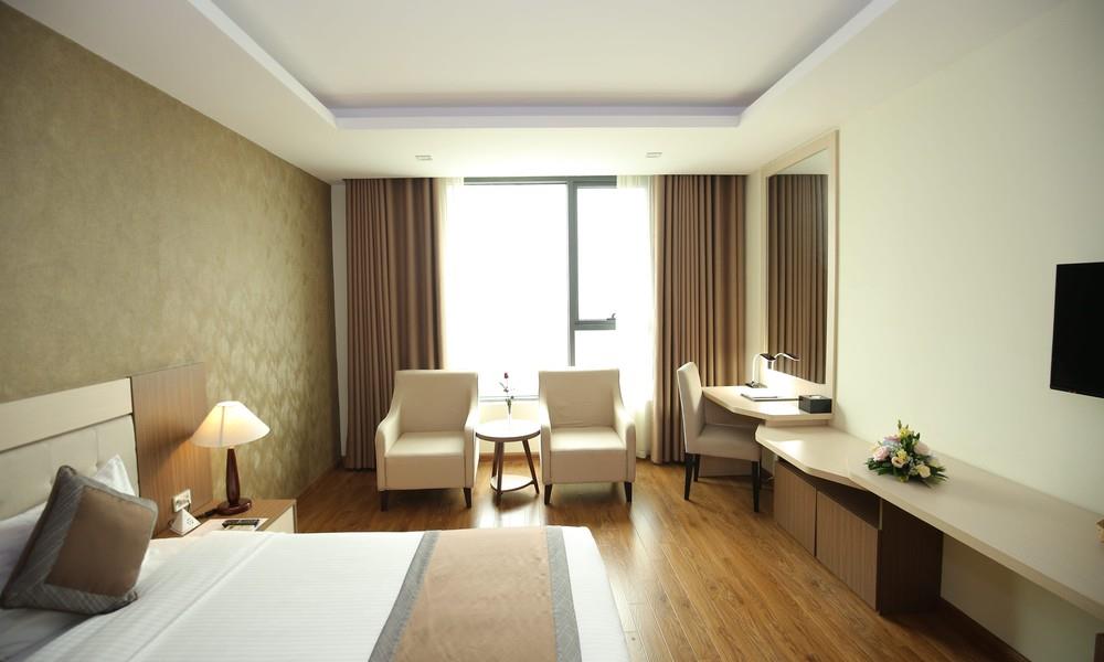 Phòng Deluxe 1 Giường Lớn - Khách Sạn Mường Thanh Grand Thanh Hóa