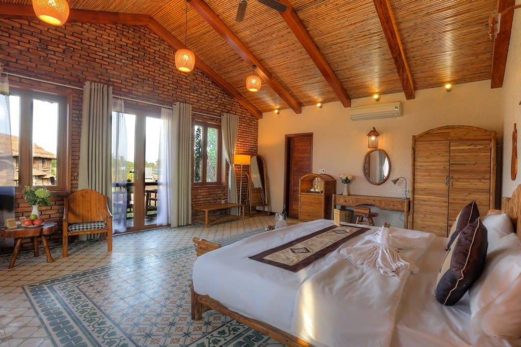 Phòng Deluxe Double hướng vườn - Cần Thơ Ecolodge