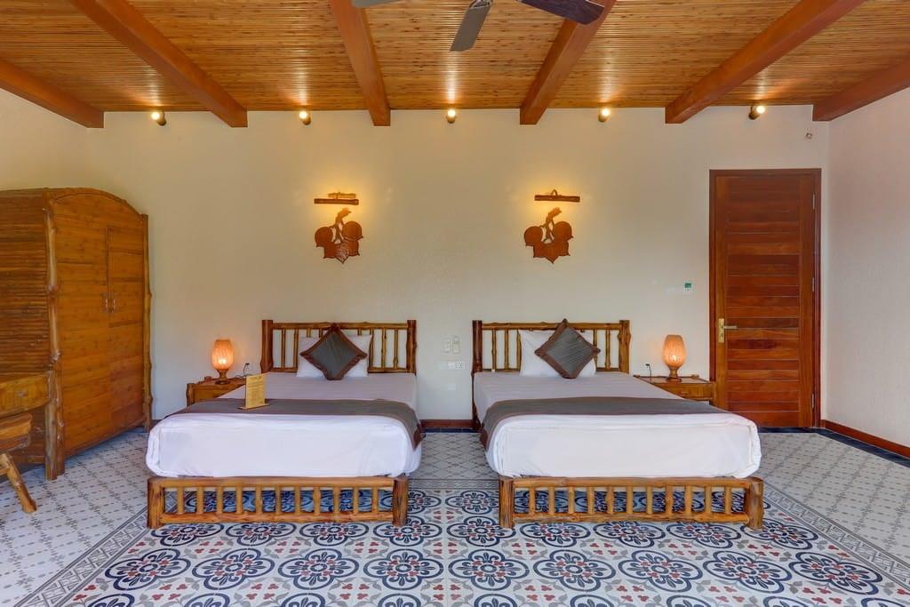 Phòng Deluxe Twin hướng vườn - Cần Thơ Ecolodge