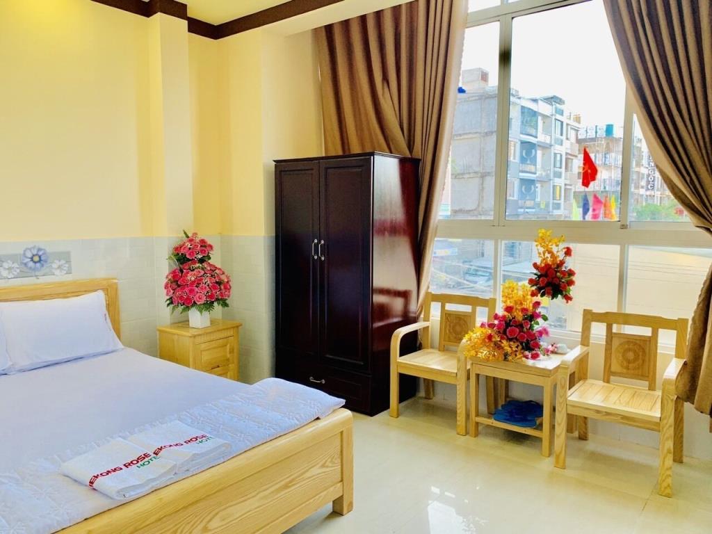 Phòng Deluxe Quad 2 giường đôi - Khách sạn Mekong Rose