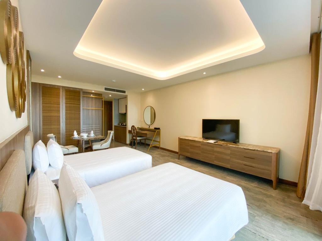 Phòng Studio Twin ban công hướng biển - Khách Sạn Mường Thanh Luxury Hạ Long Residence