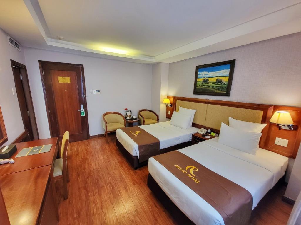 Phòng Premium Double/Twin (Miễn phí nâng hạng phòng) - Khách sạn Aristo