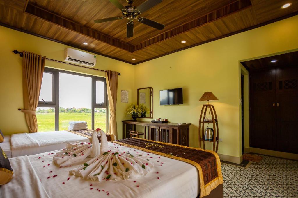 Cottage Nhìn Ra Vườn 2 giường đôi - Dong Ne Tam Coc Hotel & Resort