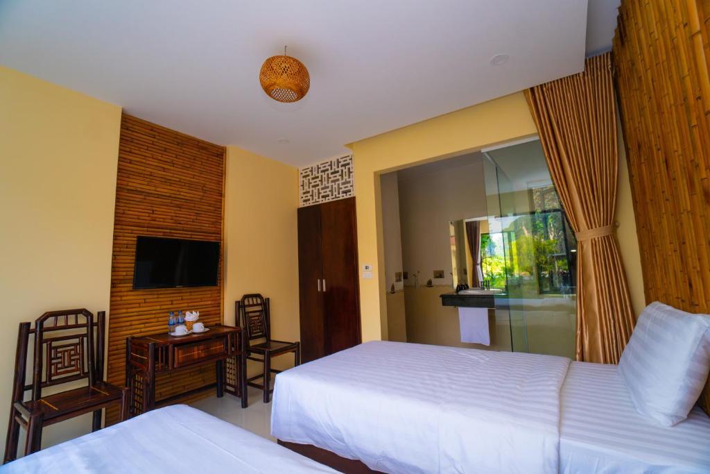 Phòng 2 Giường Đơn Nhìn Ra Khu Vườn - Trang An Retreat