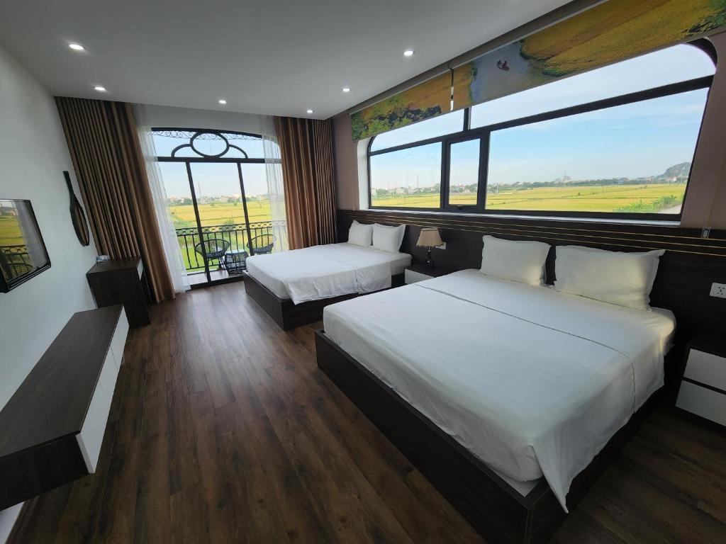  phòng 2 giường ( 1m8x2m) , bồn tắm sục  - Lotus Hotel Ninh Bình