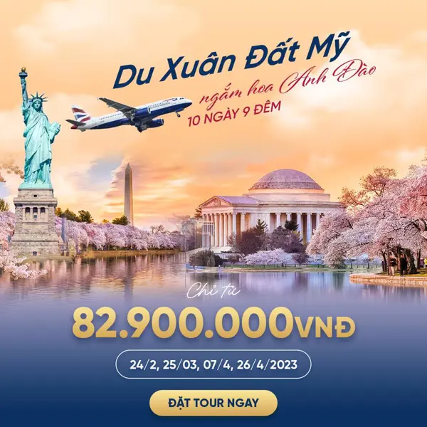 Liên Tuyến Đông - Tây Hoa Kỳ 2023 Mùa Anh Đào