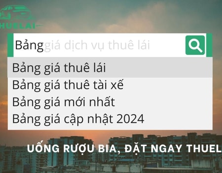 Cập nhật bảng giá dịch vụ thuê tài xế lái xe mới nhất hiện nay