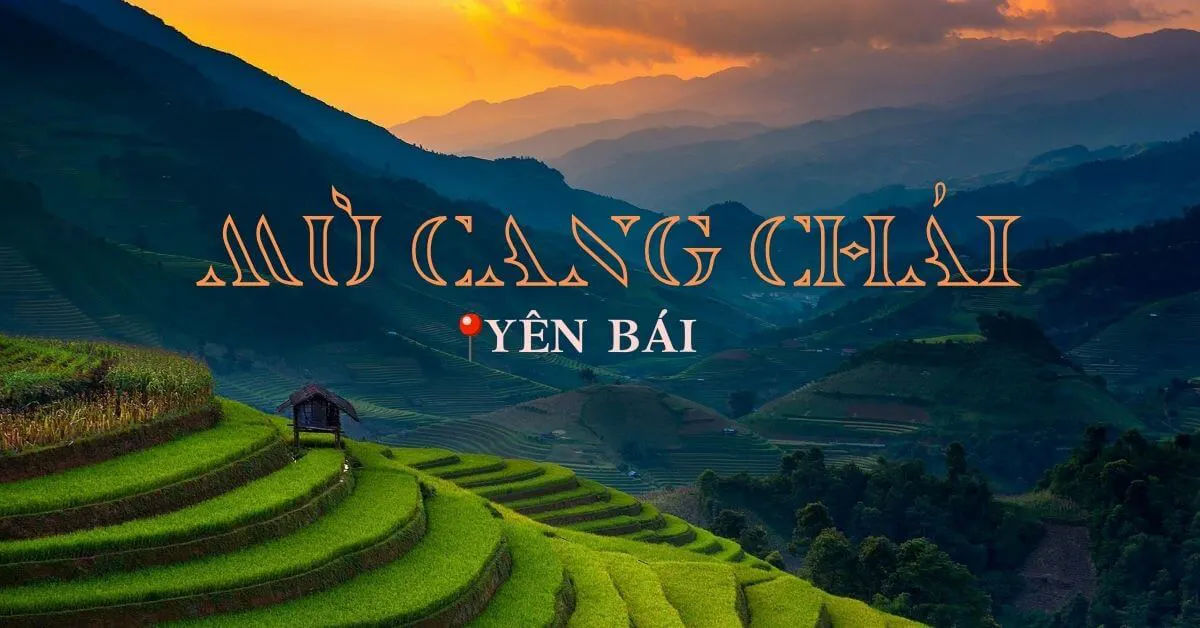 Mù Cang Chải - ruộng bậc thang trải dài trên các sườn núi.