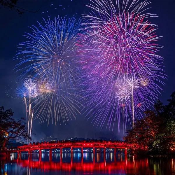 5 điểm bắn pháo hoa tại Hà Nội -  Chào đón Tết dương lịch 2026 rực rỡ