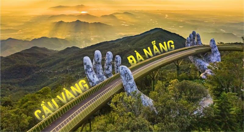 Cầu Vàng Đà Nẵng - Điểm tham quan nổi tiếng thu hút đông đảo du khách