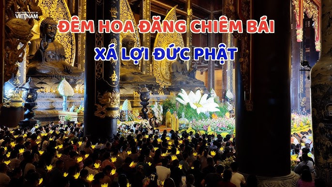 Đêm hoa đăng chiêm bái xá lợi Đức Phật tại chùa Tam Chúc: Khi tâm linh kết hợp cùng nghệ thuật