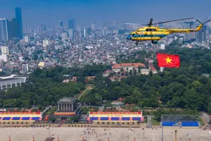 Không quân hợp luyện chuẩn bị cho Lễ kỷ niệm 80 năm Cách mạng Tháng Tám thành công và Quốc khánh 2.9