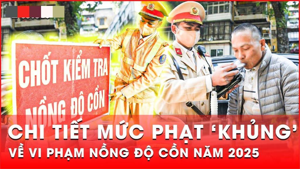 Tăng mức phạt tiền vi phạm nồng độ cồn từ ngày 1/1/2025