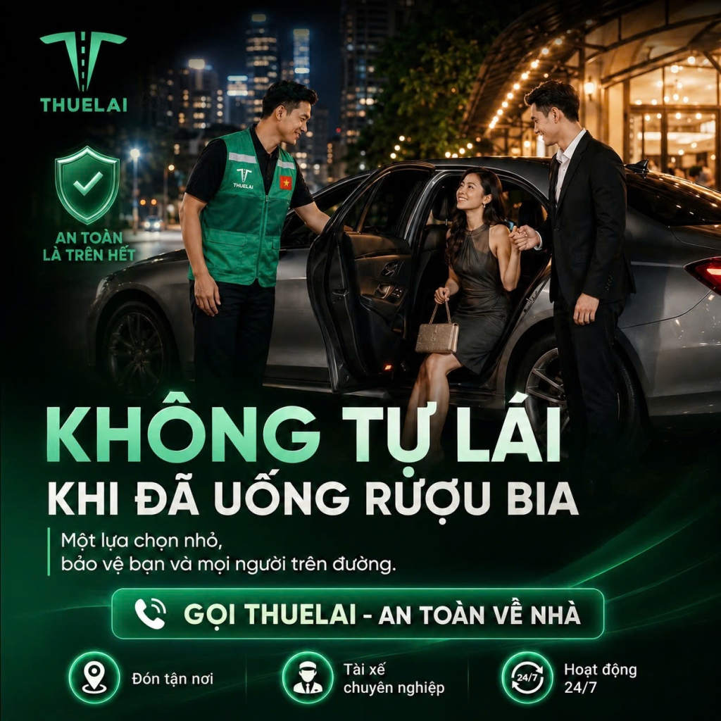Dịch vụ lái xe hộ tại Hà Nội và TP. HCM An Toàn Uy Tín 24/7