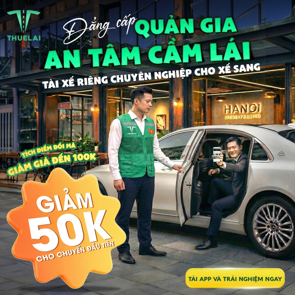 Thuê tài xế riêng theo ngày, theo giờ, đi tỉnh sân bay UY TÍN