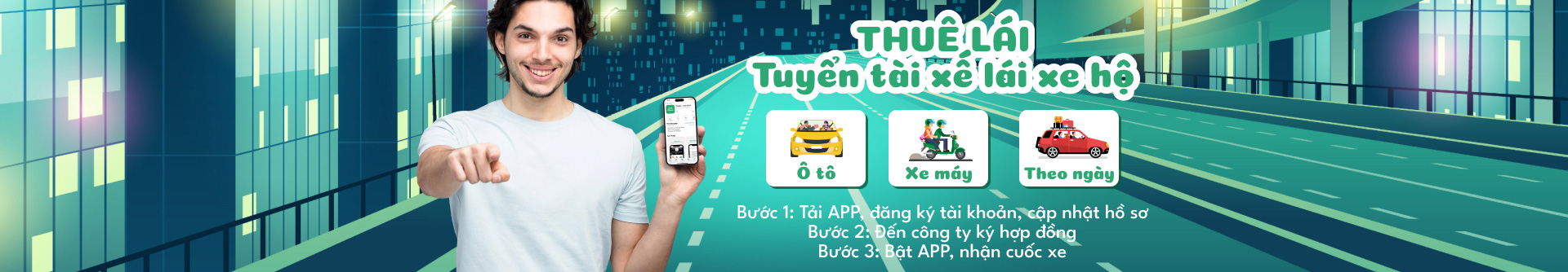 THUELAI tiếp tục tuyển dụng tài xế lái xe