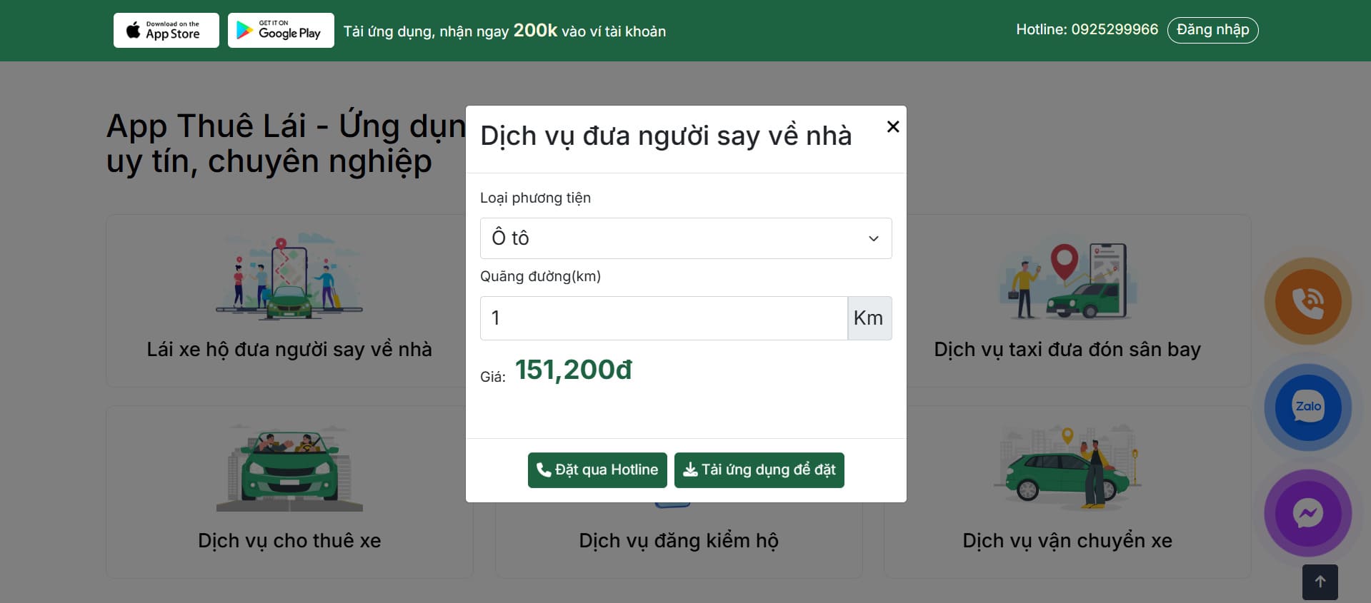 Bảng giá thuê tài xế lái xe hộ tại Hà Nội mới nhất 2025