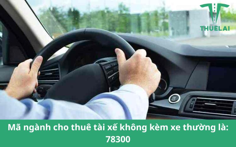Mã ngành cho thuê tài xế không kèm theo xe