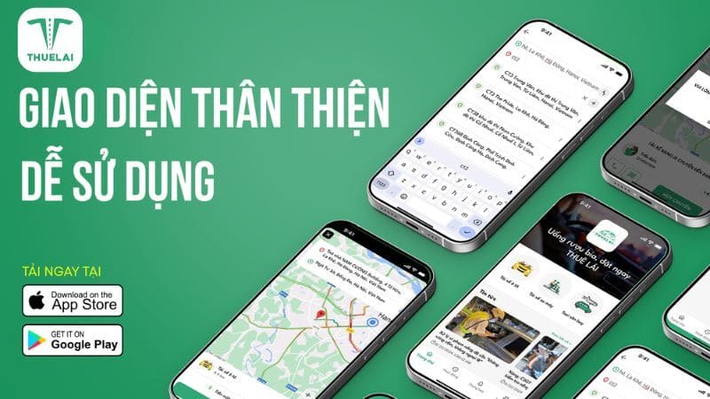 Giao diện thông minh và quy trình đặt xe nhanh chóng