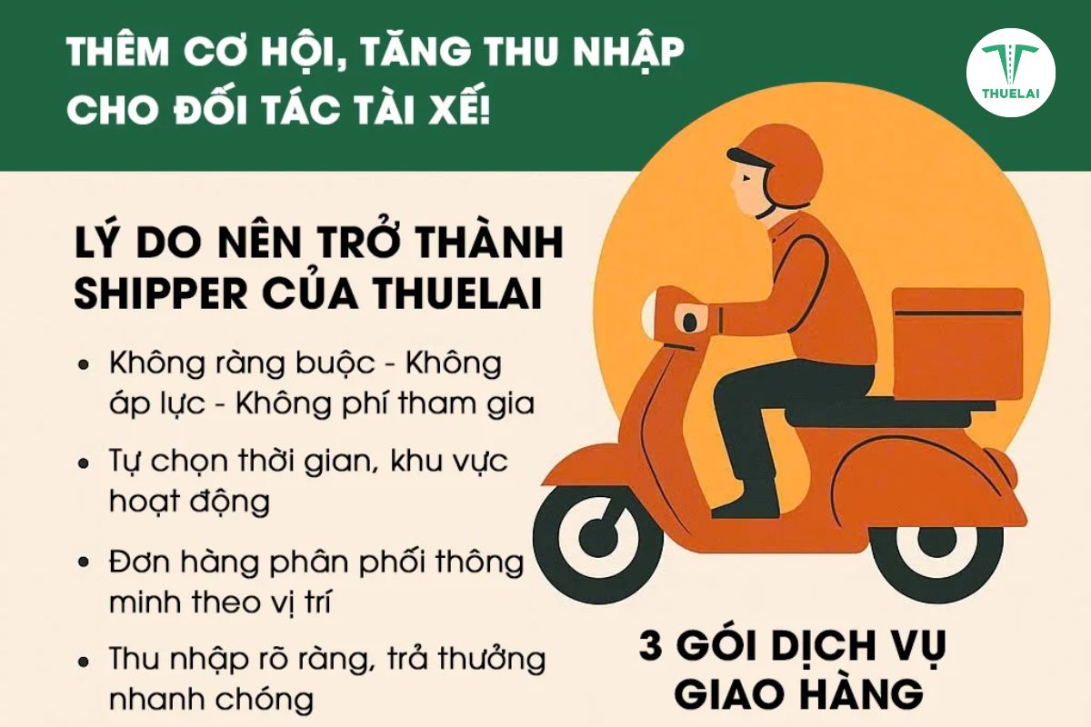 Dịch vụ giao hàng của THUELAI
