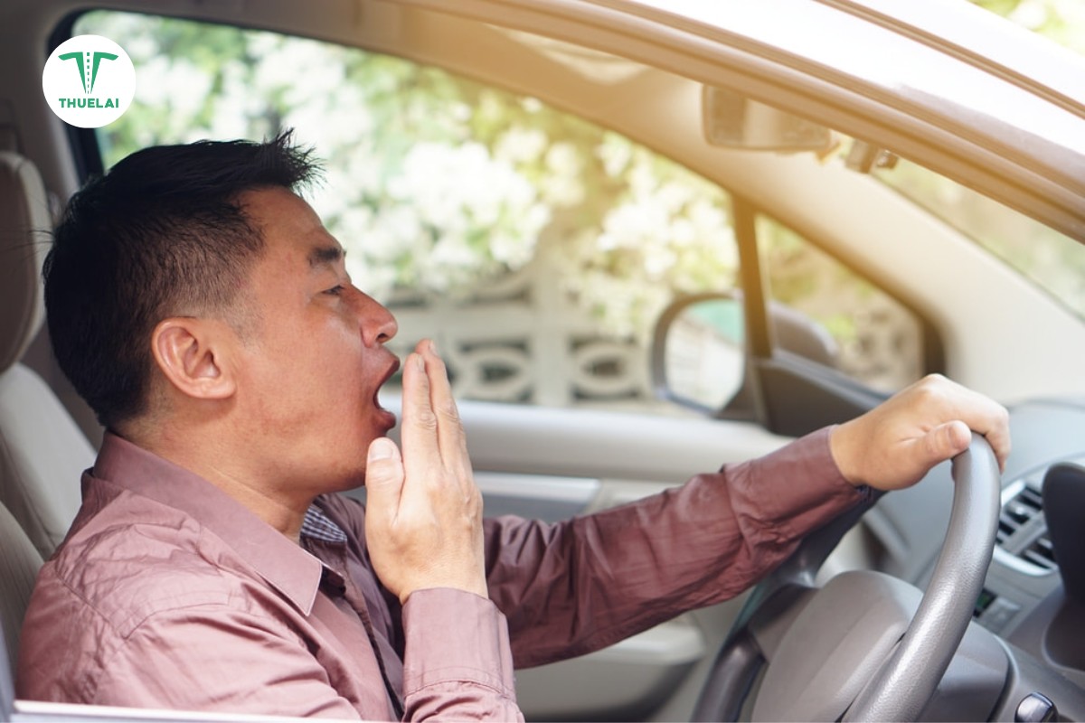 Không nên lái xe khi mệt mỏi