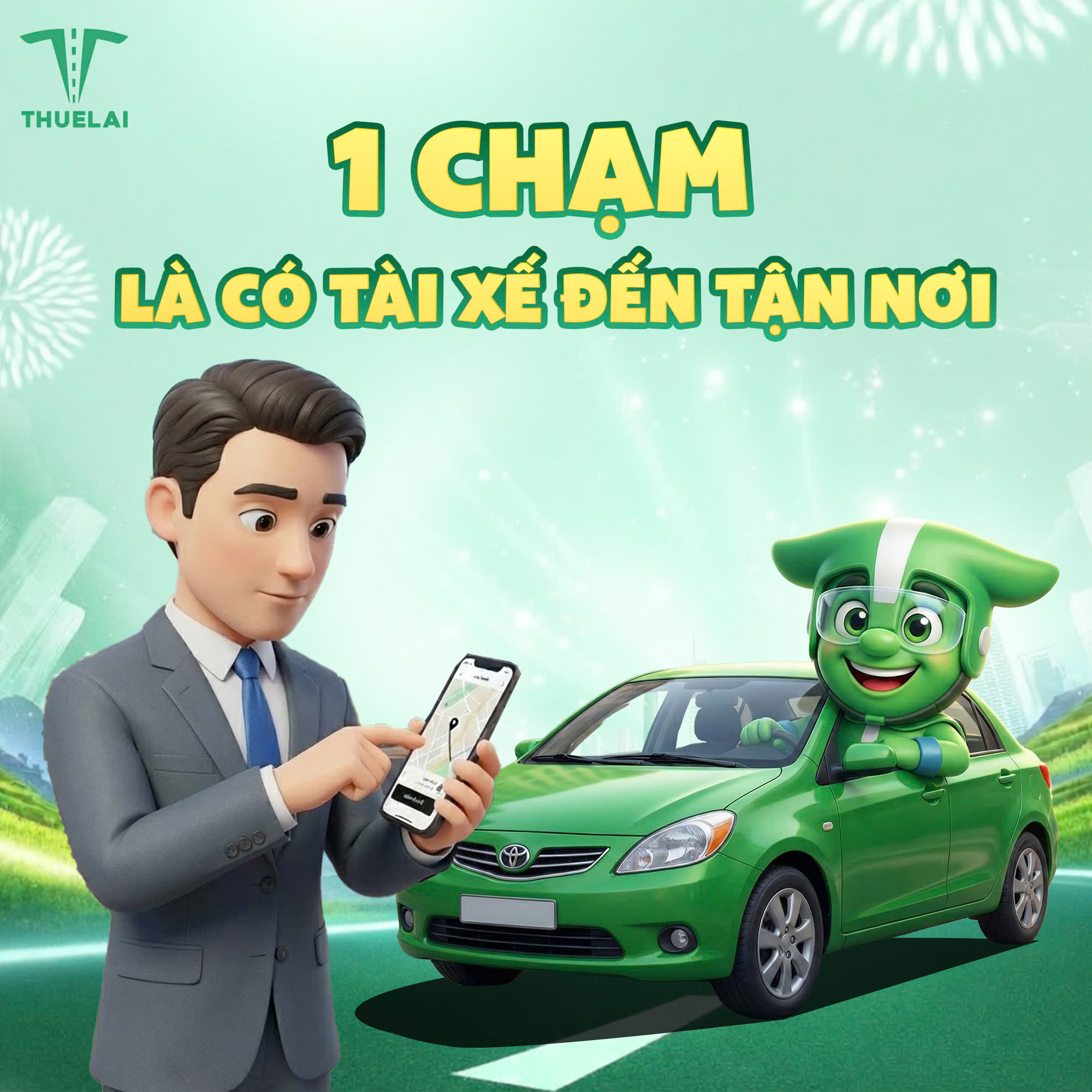 Khách hàng kết nối với tài xế