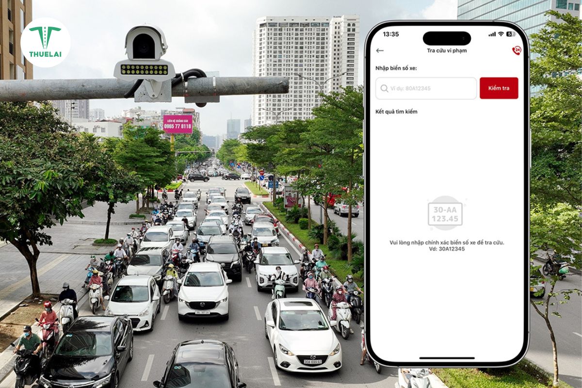 Kiểm tra phạt nguội qua ứng dụng điện thoại