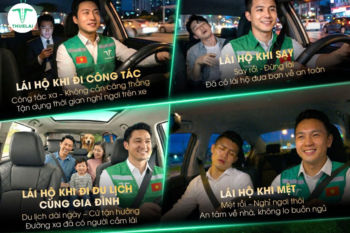 Các trường hợp nên sử dụng dịch vụ lái xe hộ