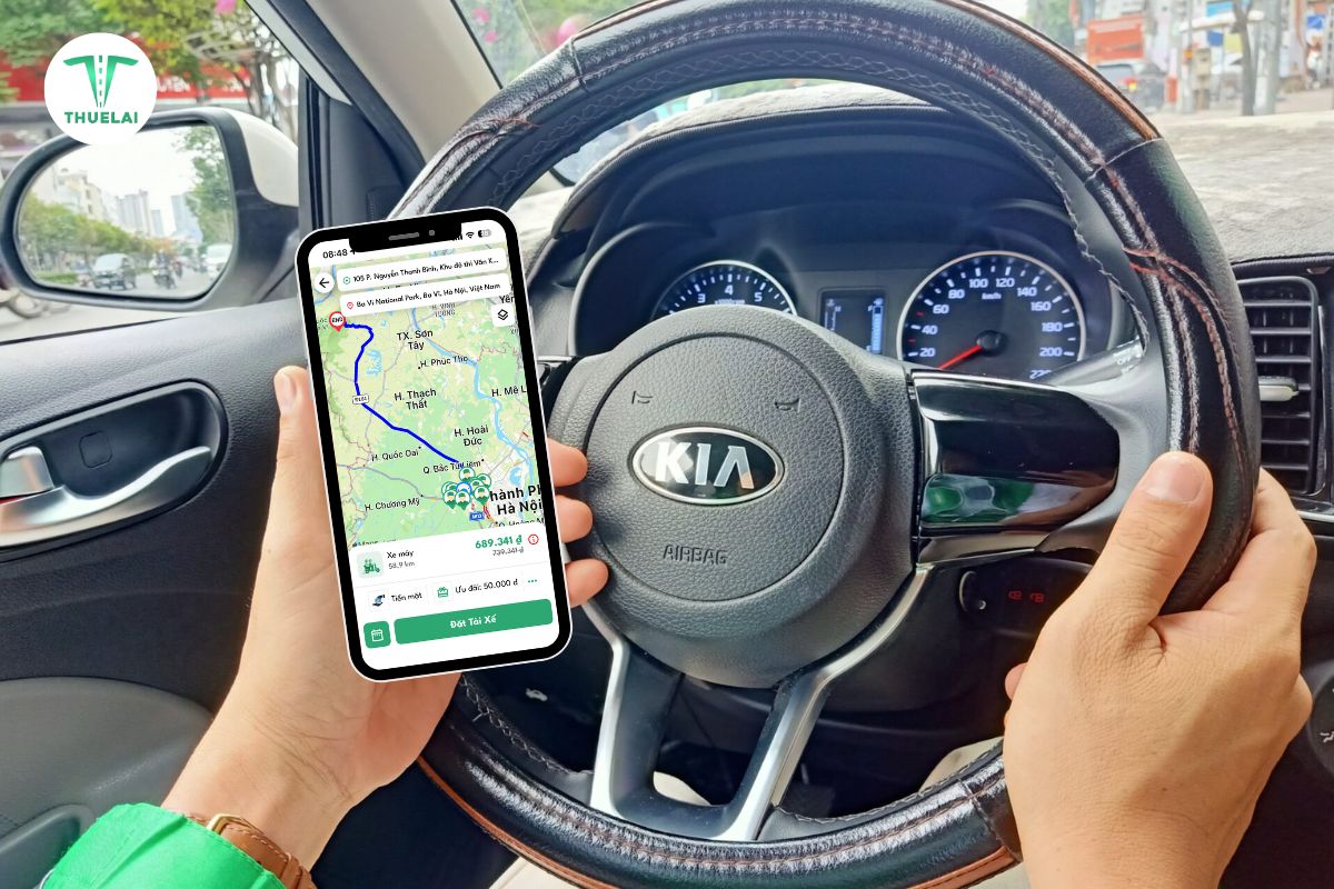 Dễ dàng đặt tài xế với ứng dụng ThueLai
