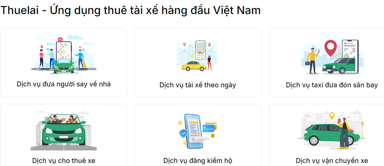Hệ thống dịch vụ đa dạng của THUELAI