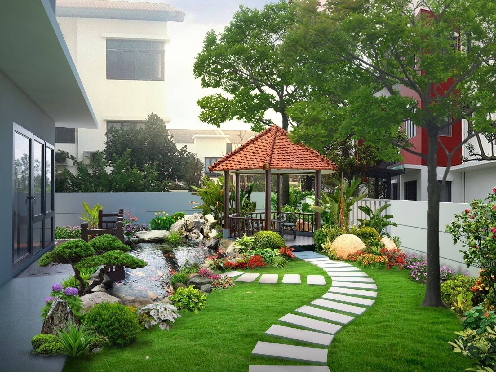 Thiết kế sân vườn đẹp
