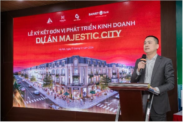 Phát biểu tại lễ ký kết đơn vị phát triển kinh doanh dự án Majestic City