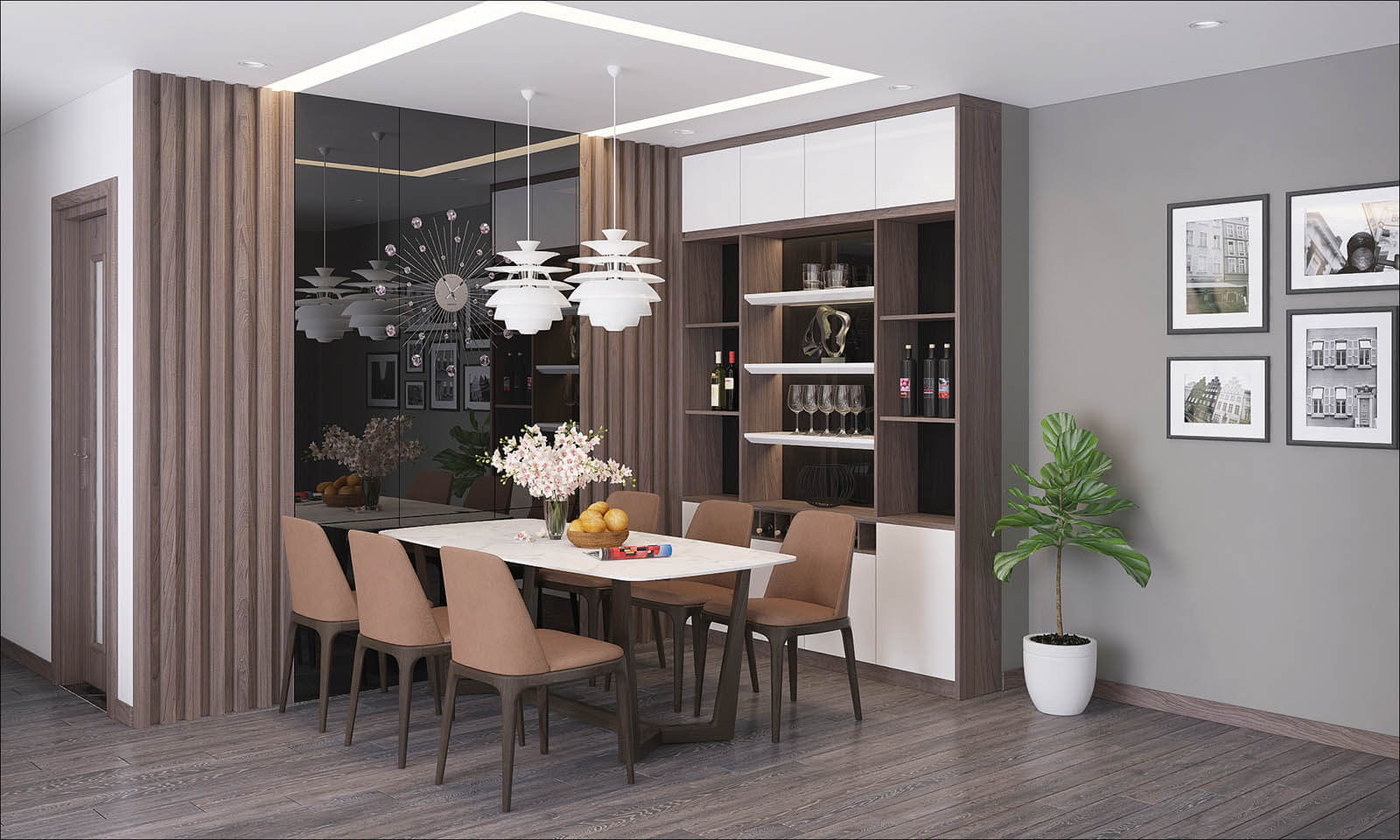 Các căn hộ có diện tích linh hoạt từ 54–96m2